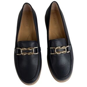 Talbots Black Leather Loafers for Women